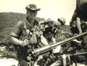 John Dupla, a Combat Tracker during the Vietnam War with Combat Tracker Team 7 attached to the 1st Cavalry Division (Airmobile), 9th Cavalry Regiment, poses with a confiscated North Vietnamese Army recoilless rifle in Vietnam. CTT 7 was later dubbed the 62nd Infantry Platoon Combat Trackers before the program ended in the early 1970s. The purpose of a CTT was to re-establish contact with the enemy and locate lost or missing friendly personnel. The unit was usually supported by a platoon or larger force and worked well ahead of them to maintain noise discipline and the element of surprise. (Courtesy photo)