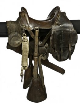 Model 1896 McClellan saddle rig, complete with the saddlebags, lariat, and carbine boot for a Krag carbine, estimated to sell for ,000-,000. Image courtesy Cowan’s Auctions.