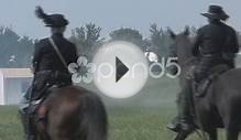 Hd Stock -Civil War - Union Cavalry During Battle Stock