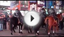 NYPD Mounted Police in Times Square New York City